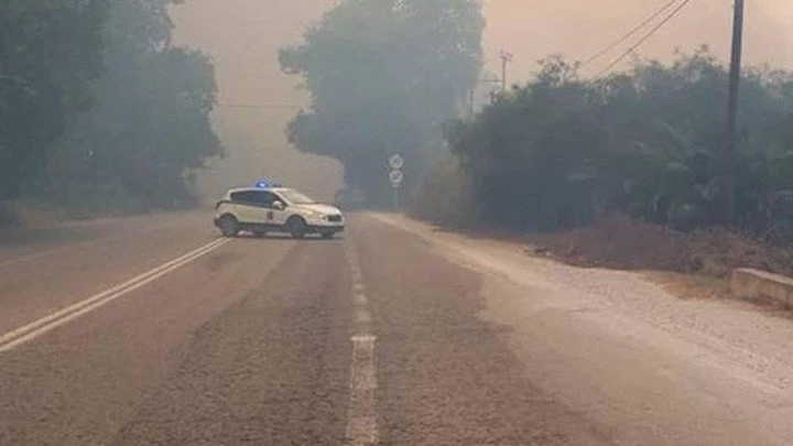 Μεγάλη πυρκαγιά στα Χανιά (εικόνα)
